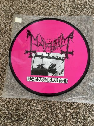 Mayhem - Deathcrush Posercorpse Picture Disc Lp Dsp Satyricon Venom Darkthrone