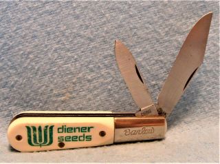 Rare Vint 1967 Ranger U.  S.  A.  Advertising Diener Seeds Barlow Pocket Knife