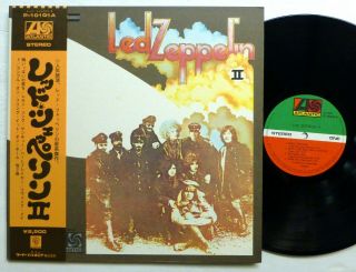 Led Zeppelin Ii Lp Japan Press - W/obi & Bio & Poster; 3rd Press Rp108