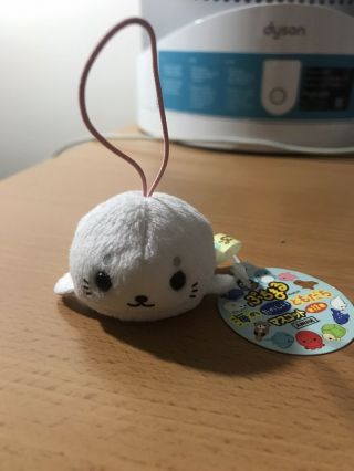Amuse Puchimaru Baby Seal Mini Plush Stuffed Phone Strap Keychain Usa Seller