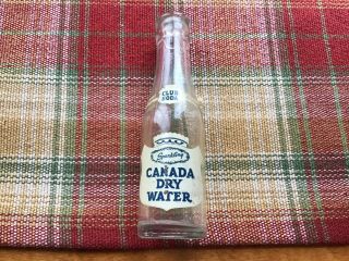 Vintage Miniature Canada Dry Club Soda Water Bottle 