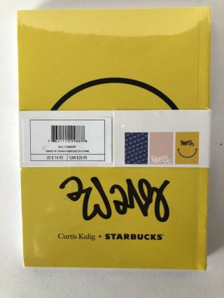 2018 Starbucks Curtis Kulig Love Me Set of 3 Ruled Notebooks Coffee Stories 5