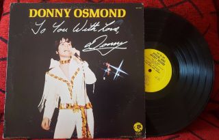 Donny Osmond To You With Love Very Rare 1971 Usa Dj Promo Lp