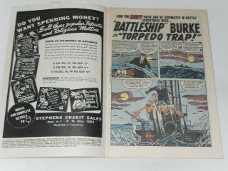 NAVY ACTION 4 FEB 1955 ATLAS WAR COMIC VERY FINE WHITE PAGES 2