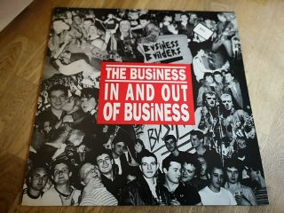The Business Lp In And Out Of Business Red Vinyl Uk Link 1st Press Oi Kbd Isd