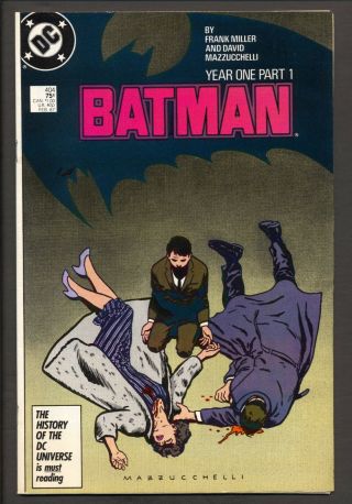 Batman 404,  405,  406,  407 Year One Part 1 - 4 Frank Miller David Mazzuchelli