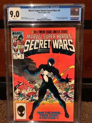 Marvel - Heroes Secret Wars 8 (dec 1984,  Marvel) Cgc 9.  0 Venom Black Suit