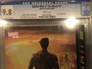 Spider - Man 2: The Movie 1 Cgc 9.  8 Nm/mt - White Pages