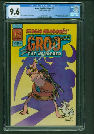 Groo The Wanderer 1 Cgc 9.  6 White Pacific Comics 1982 1st Sage And Taranto