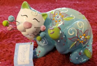 Amy Lacombe Whimsiclay Cat Figurine Alissa 13020