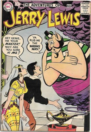 The Adventures Of Jerry Lewis Comic Book 53 Dc Comics 1959 Fine,