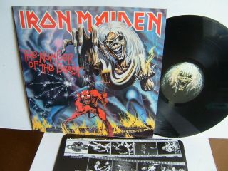 Iron Maiden - The Number Of The Beast Emd 3400 Uk Lp 1982 Emi Vinyl Ex,