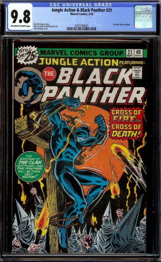 Jungle Action & Black Panther 21.  Cgc 9.  8 Nm/m.  Ku Klux Klan Story.