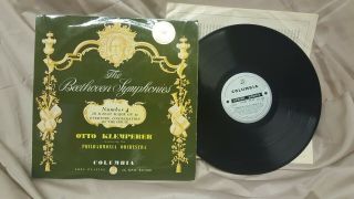 Rare Classical Sax 2354 Beethoven: Symphony No.  4 Klemperer / Philharmonia Lp