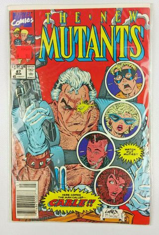 The Mutants 87 1st Appearance Of Cable Key Issue Vf Red Cover