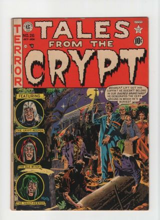 Tales From The Crypt 26 F/vf 7.  0 Ec Comic Horror Golden Age 10c