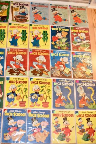 Uncle Scrooge Comics 4 - 22 (2.  0 - 9.  2) Dell 1950’s