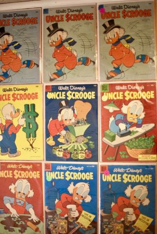 Uncle Scrooge comics 4 - 22 (2.  0 - 9.  2) Dell 1950’s 2