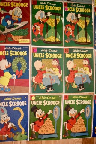 Uncle Scrooge comics 4 - 22 (2.  0 - 9.  2) Dell 1950’s 6