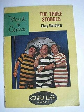 March Of Comics The Three Stooges Dizzy Detectives Mini Promo Comic Book 1962