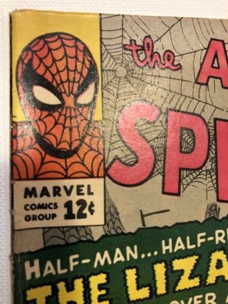 1963 Spider - Man 6 (VG,  4.  5? CGC It) 1st Lizard - Major Spidey Key 5