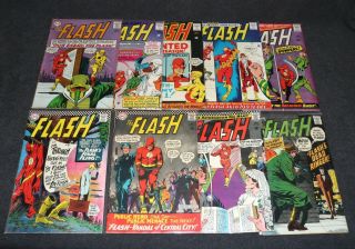 Dc Comics 1960s Silver Age The Flash Run 147 - 183 9 Issues