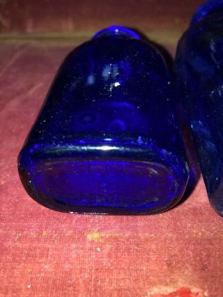 2 - VNTG Phillips Milk Of Magnesia Cobalt Blue Glass Bottle Glenbrook CT 4