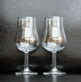 Glenmorangie Single Highland Malt Scotch Whisky Stemmed Tulip Glass Set Of 2