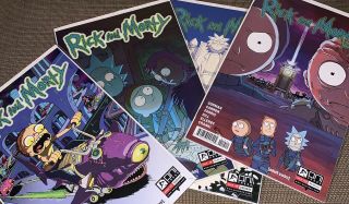 Rick And Morty 7 8 9 10 1st Print & Variant Comic Omni Press 2015
