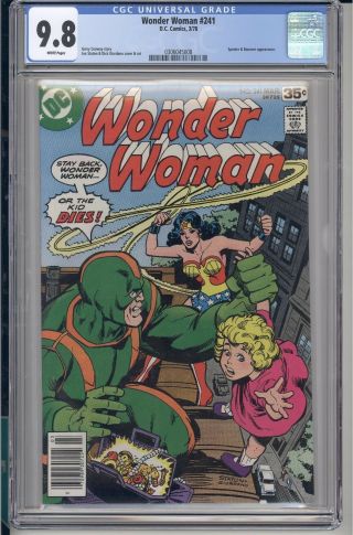 Wonder Woman 241 Cgc 9.  8 White Pages Dc 1978
