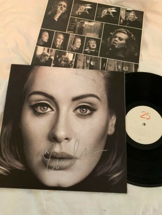 Adele Signed 25 Vinyl 12 " Lp Record Wow