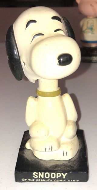 Vintage 1959 Peanuts Snoopy Lego Nodder Figure Bobblehead Made In Japan