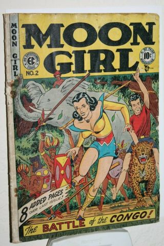 1947 Moon Girl Comic Ec,  Rare Find In Any Issue 2