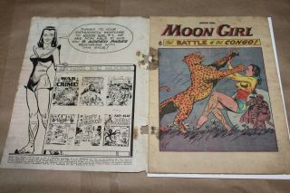 1947 MOON GIRL COMIC EC,  RARE FIND IN ANY ISSUE 2 4