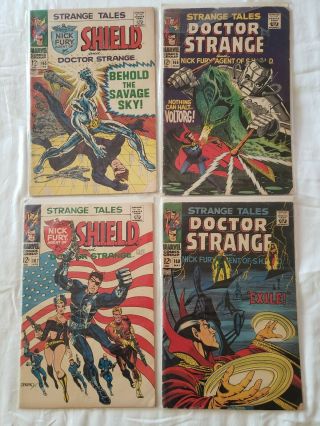 Doctor Strange Tales Comics 165,  166,  167,  168 (all 4 Comics)