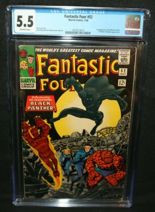 Fantastic Four 52 - 1st Appearance Of Black Panther - Cgc Grade 5.  5 - 1966