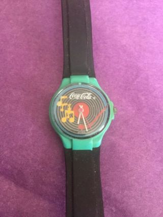 Vintage Swatch Swiss Coca Cola Coke Watch Just Add Battery.  (record Player
