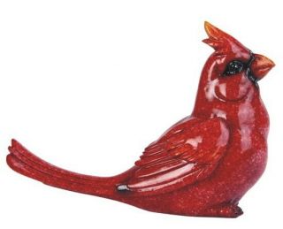 Cardinal Red Bird Resin Figurine
