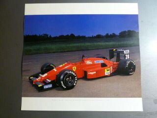 1987 Ferrari F1/87 Formula 1 Race Car Print,  Picture,  Poster,  Rare Awesome