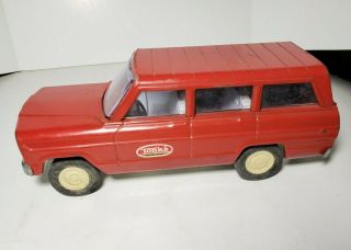 Vintage Tonka 9 " Jeep Station Wagon Red