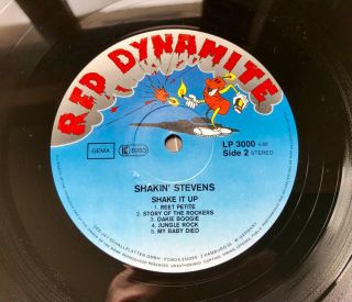 Shakin’ Stevens and The Sunsets LP “Shake It Up” RARE INNER PIC SLEEVE 8