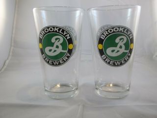2 Brooklyn Brewing Co.  Pint Glasses
