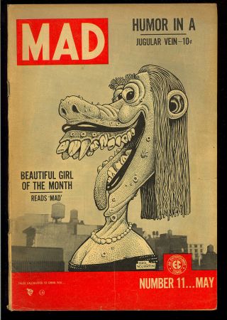 Mad 11 Owner Golden Age Ec Comic 1954 Vg -