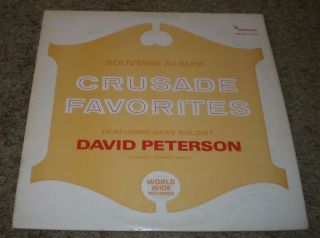 Crusade Favorites David Peterson Rare Christian Gospel Bass Soloist Fast Ship