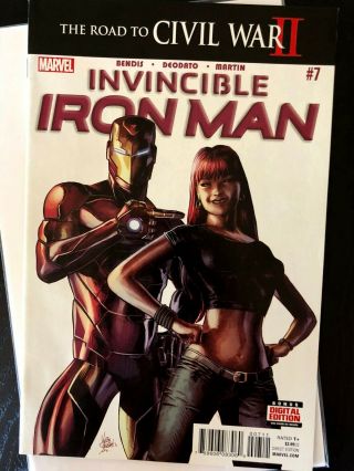 Marvel Invincible Iron Man 7 Nm 1st Print - 1st Appearance Riri Williams
