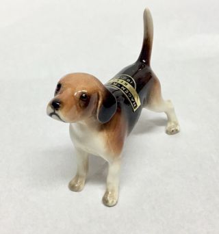 RARE 1953 Hagen Renaker Standing BELLE BEAGLE With Full Name/Date Sticker Intact 3