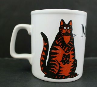 Kliban Cat Momcat Mom Coffee Cup Mug Kiln Craft