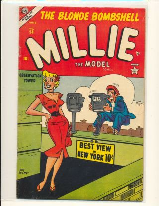 Millie The Model 54 G/vg Cond.  Scribbling On Last Page