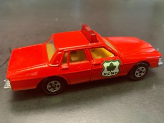 Vintage Ertl Diecast Smokey & Bandit Rcmp Police Car Red Hk