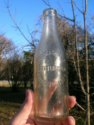 Rare Vintage Old Thomasville Bottling Co Clear Soda Bottle From Thomasville Nc